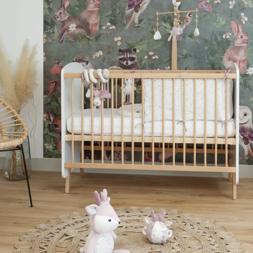 Muzikale mobiel van massief beukenhout 40 cm – Lilas la Biche