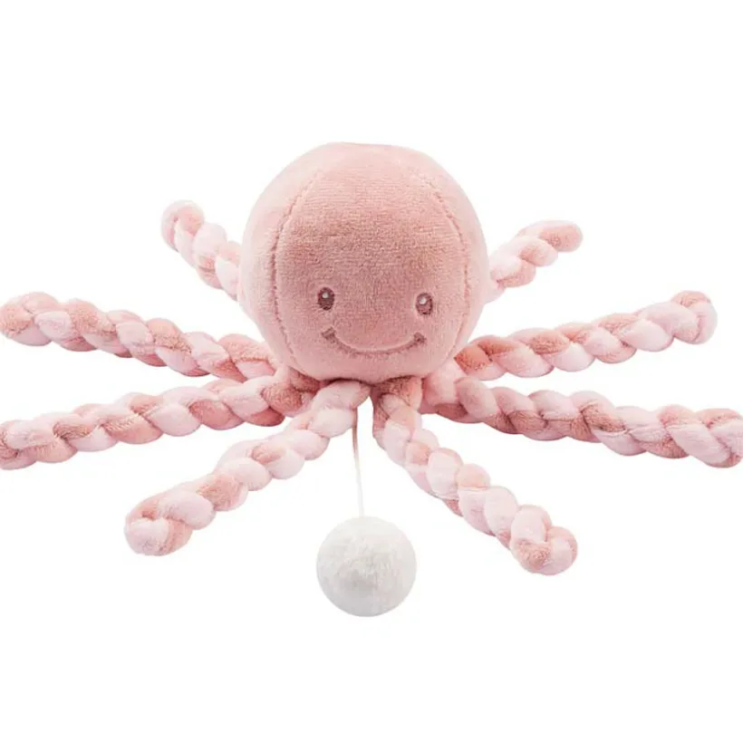Muzikale plucheoctopus roos uit de Lapidou-collectie van Nattou