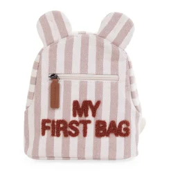 My First Bag rugzak met terracotta strepen