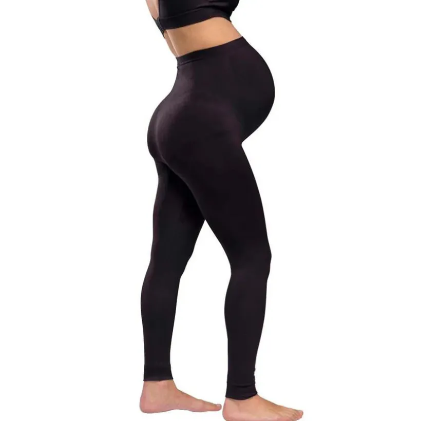 M - Zwangerschapsondersteunende legging - Gerecycled- Zwart