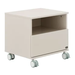 Nachtkastje met wieltjes Sister LOU Cashmere Beige
