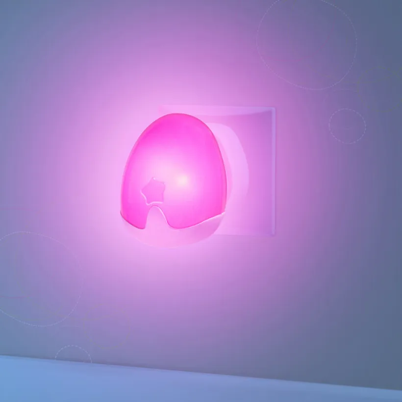 Nachtlampje automatisch - Roze