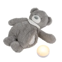 nachtlampje pluche Sleepy grijze beer