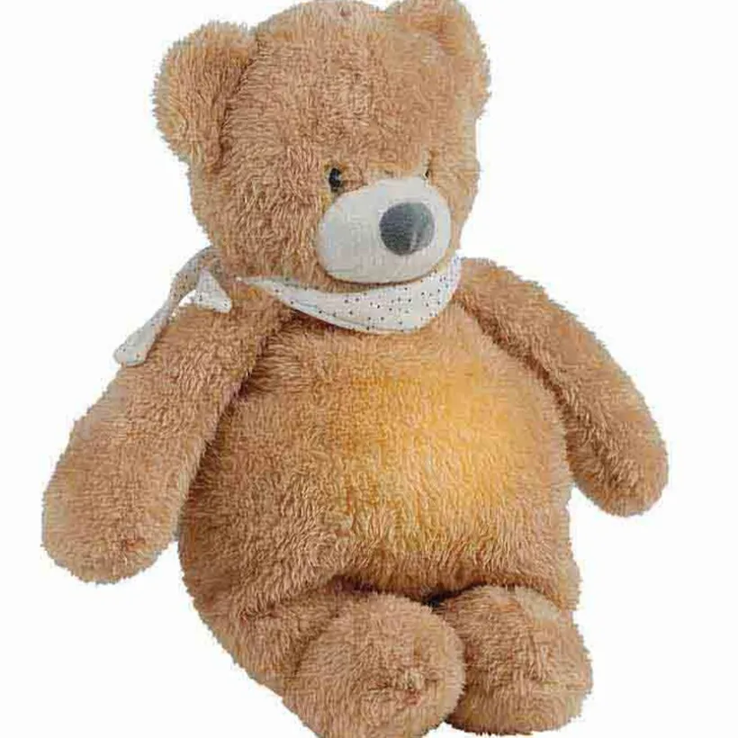Nachtlamp Knuffel Sleepy - Beer - Karamel - 19 cm