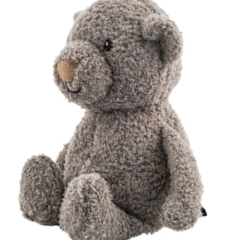 Nachtlamp - lichtgevende knuffel - Lou de beer -Grijs - oplaadbaar - 3 kleuren