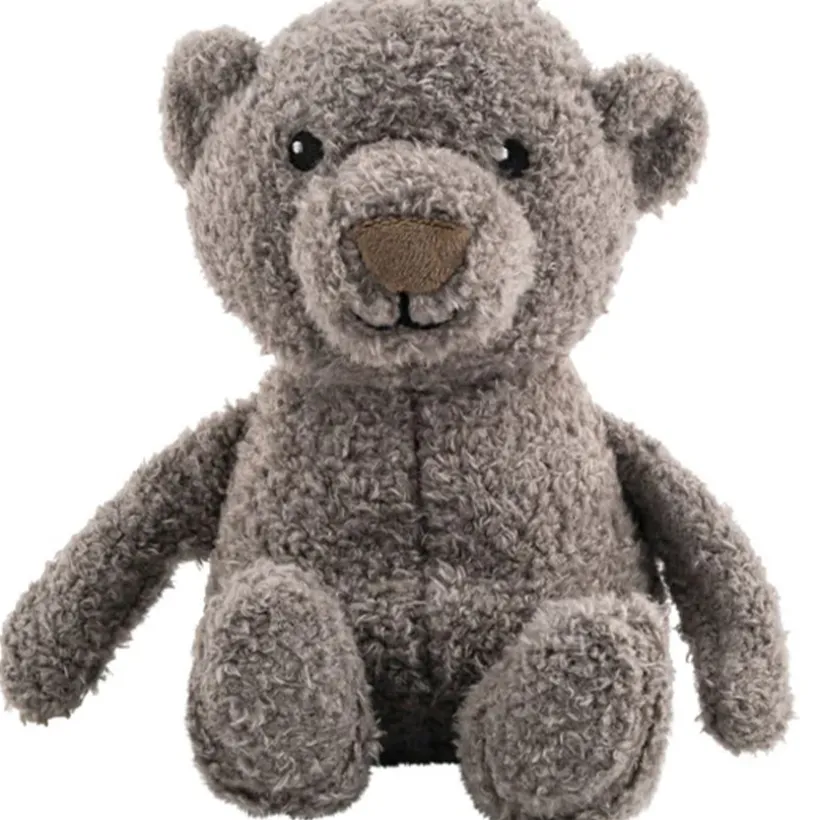 Nachtlamp - lichtgevende knuffel - Lou de beer -Grijs - oplaadbaar - 3 kleuren