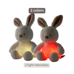 Nachtlamp mini knuffel konijntje 25cm Tedyy Bouclette Ecru