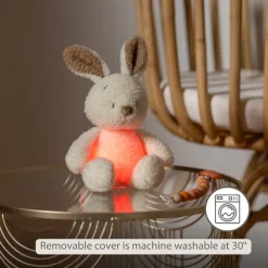 Nachtlamp mini knuffel konijntje 25cm Tedyy Bouclette Ecru