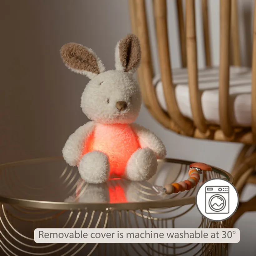 Nachtlamp mini knuffel konijntje 25cm Tedyy Bouclette Ecru