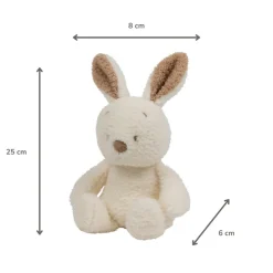 Nachtlamp mini knuffel konijntje 25cm Tedyy Bouclette Ecru
