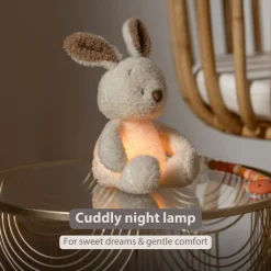 Nachtlamp mini knuffel konijntje 25cm Tedyy Bouclette Ecru