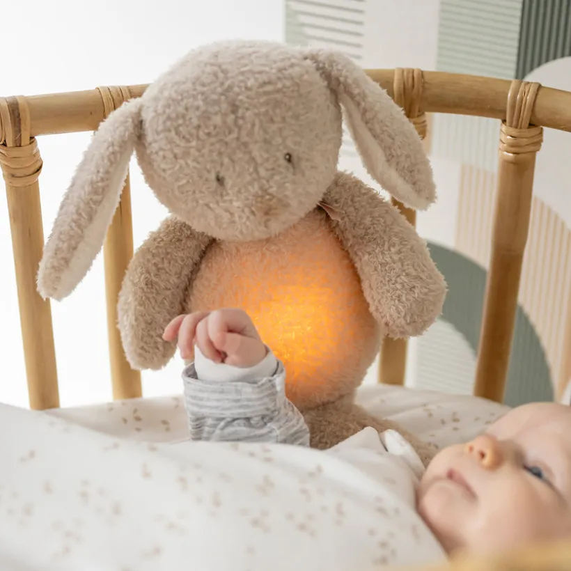 Nachtlamp Sleepy Konijntje Geluid & Licht Teddy Bouclette Beige