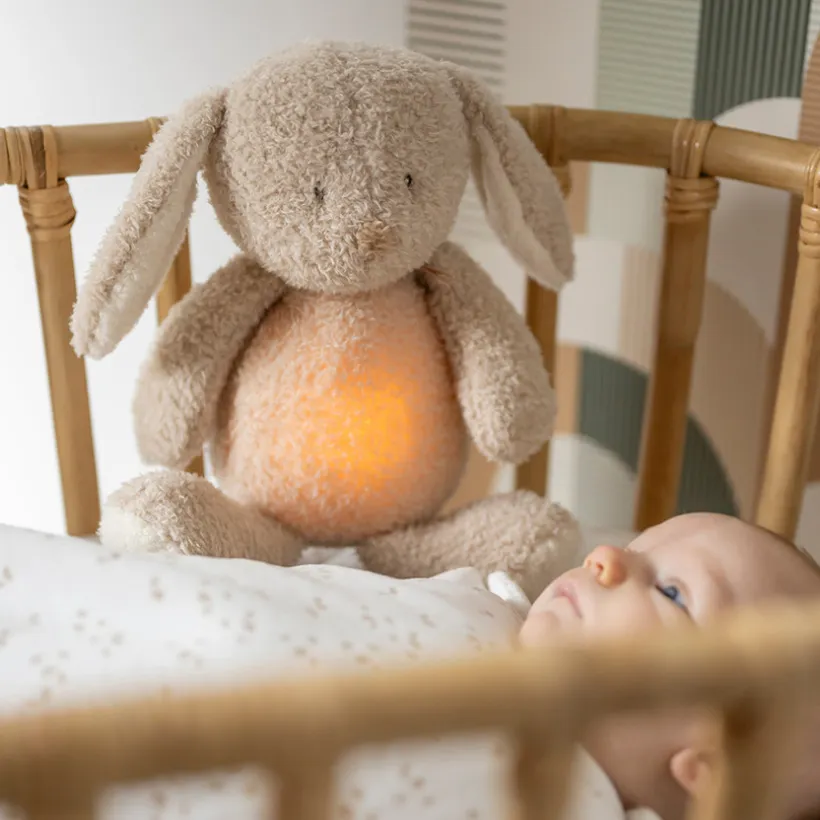 Nachtlamp Sleepy Konijntje Geluid & Licht Teddy Bouclette Beige