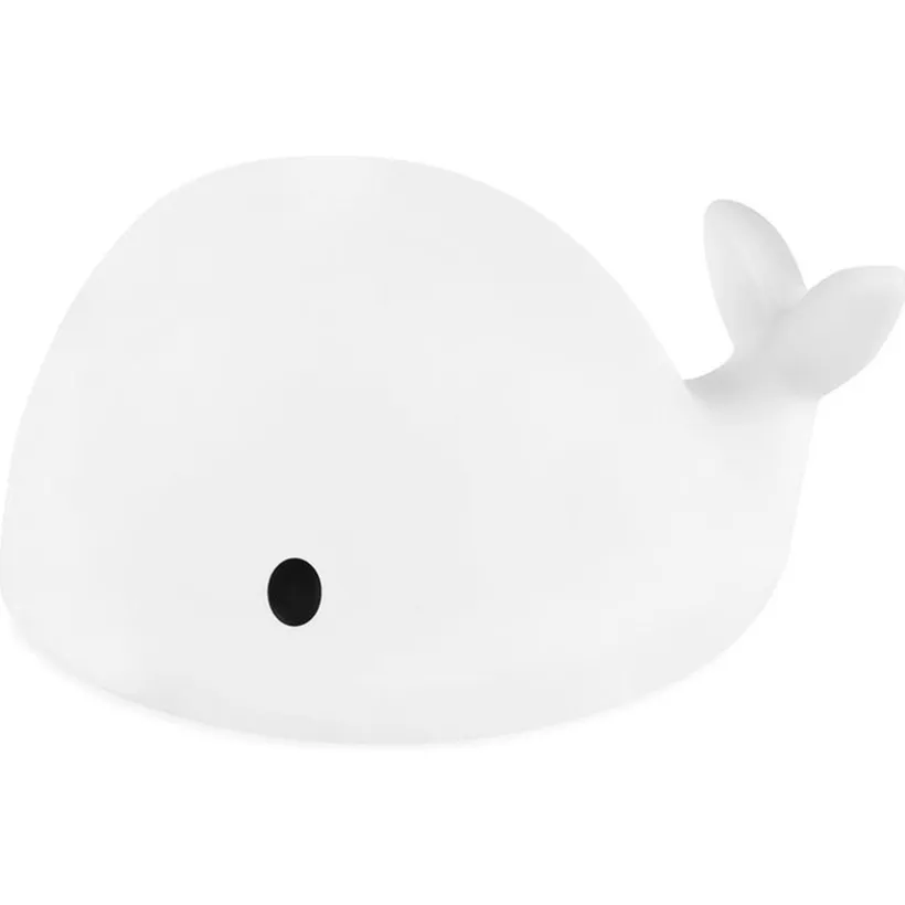 Nachtlamp - Walvis Moby - Medium - oplaadbaar - Wit