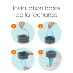 1 Navulling octogonaal voor luieremmer Diaper Genie select