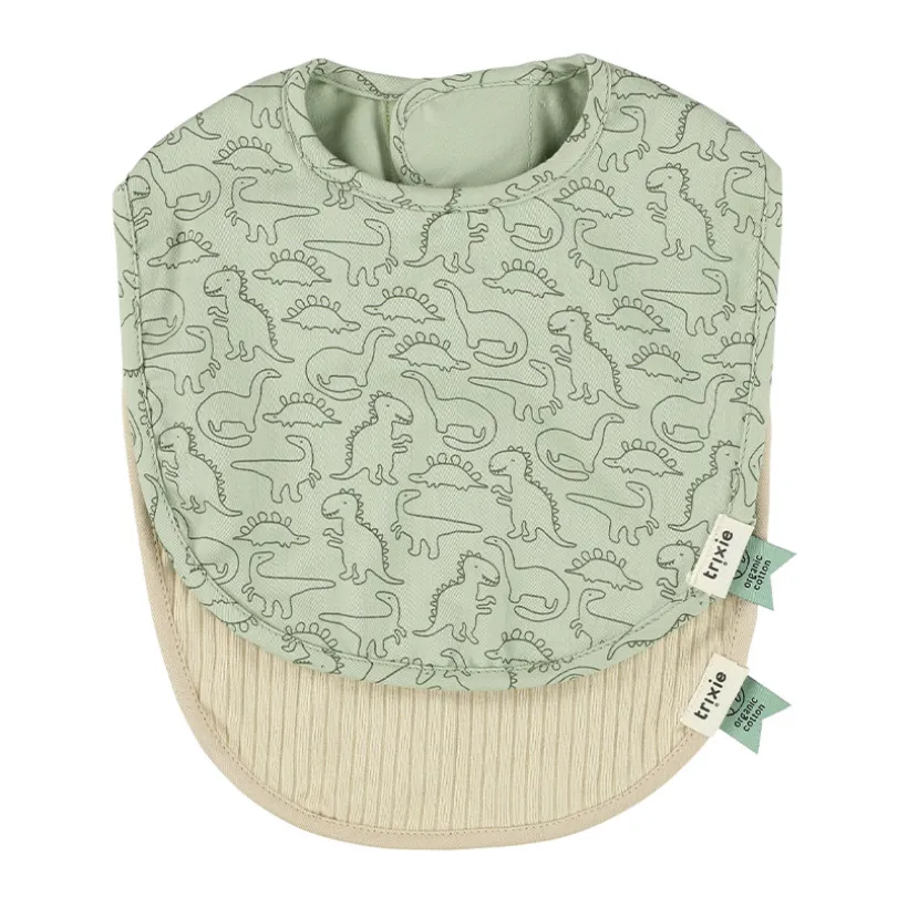 Newborn slabbetjes Daring Dino 2stks