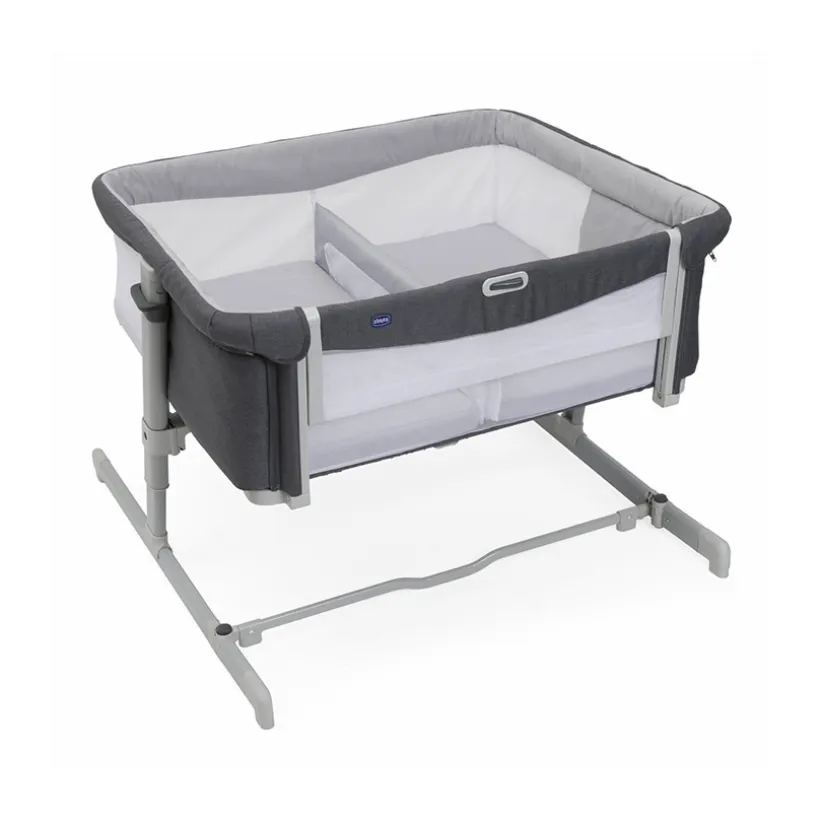 Next2Me Twins Magnet co-sleeping wieg grijs