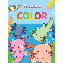 NL/FR Kleurboek I love axolotl +4J / Bloc de coloriage I love axolotl +4A