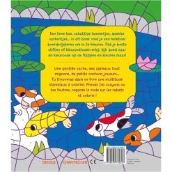 NL/FR Kleuren op nummer Dieren van de boerderij +3J / Coloriages codés Les animaux de la ferme +3A