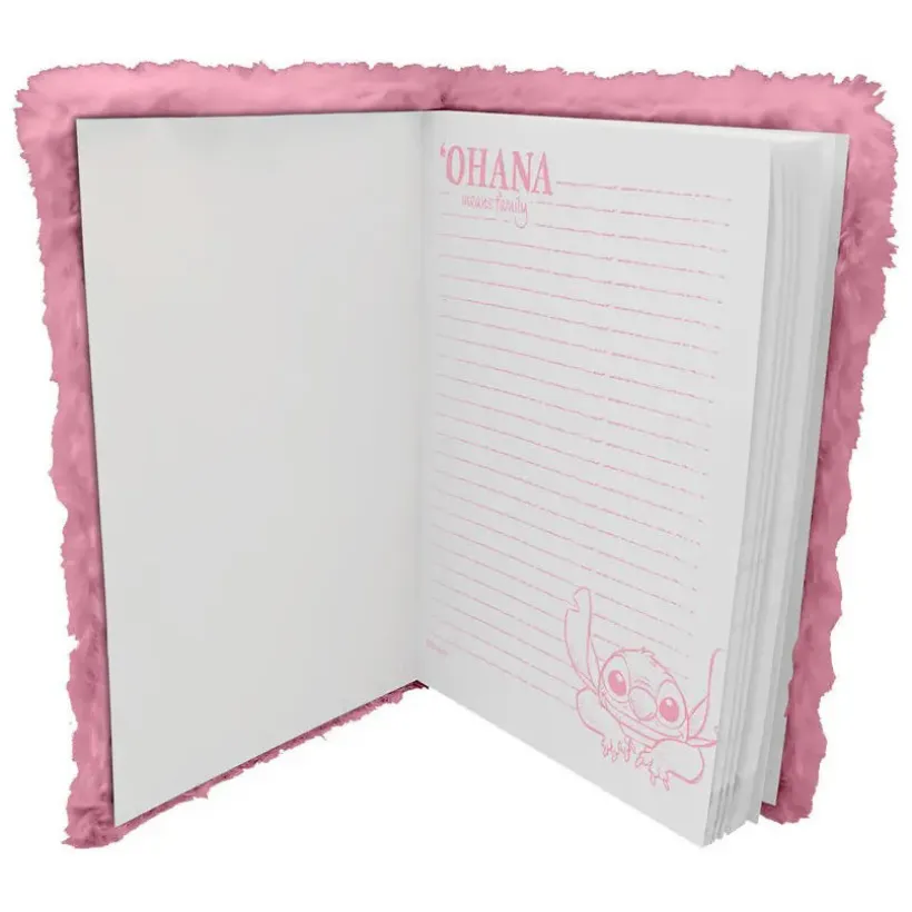 Notitieboek A5 Pluche Stitch Roze