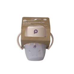 Oefenbeker 360° anti-lek met eenhoornmotief beige