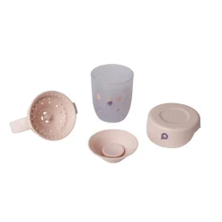 Oefenbeker 360° anti-lek met eenhoornmotief beige