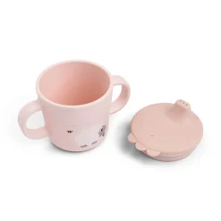 Oefenbeker 2 in 1 Tiny Farm roze