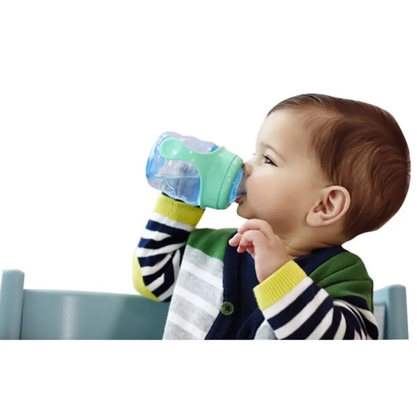 Oefenbeker lekvrij +6m 200ml - Blauw/groen