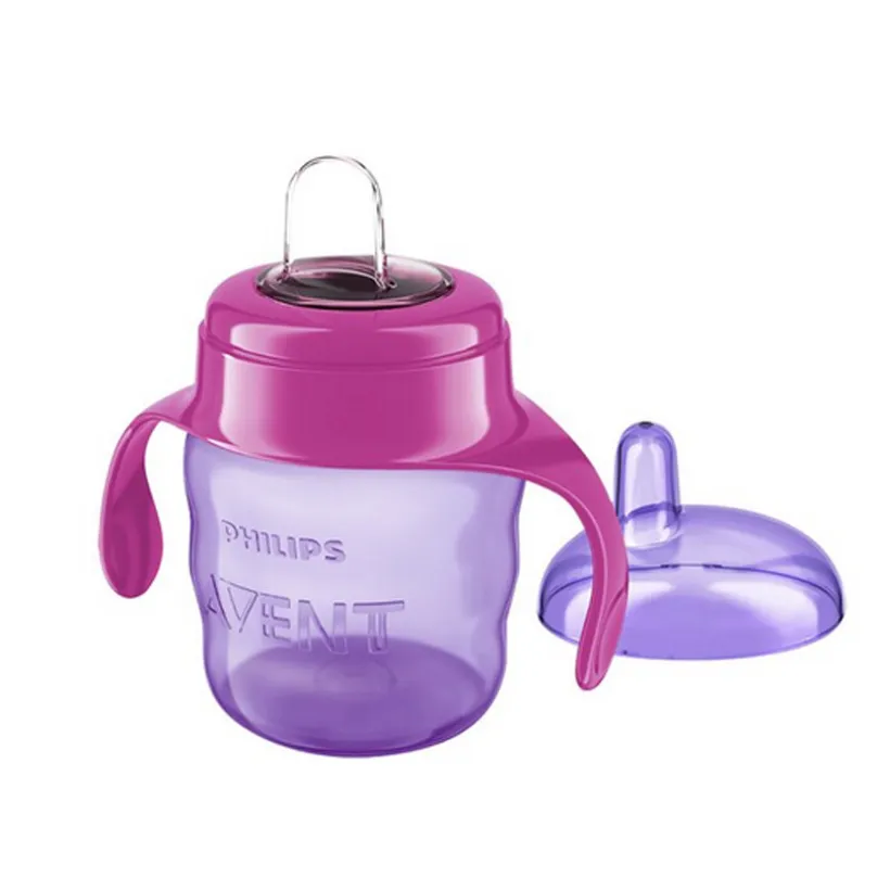 Oefenbeker lekvrij +6m 200ml - Roze/paars