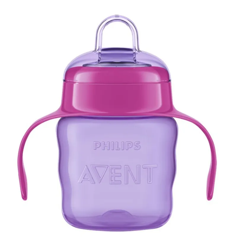 Oefenbeker lekvrij +6m 200ml - Roze/paars