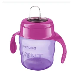 Oefenbeker lekvrij +6m 200ml - Roze/paars