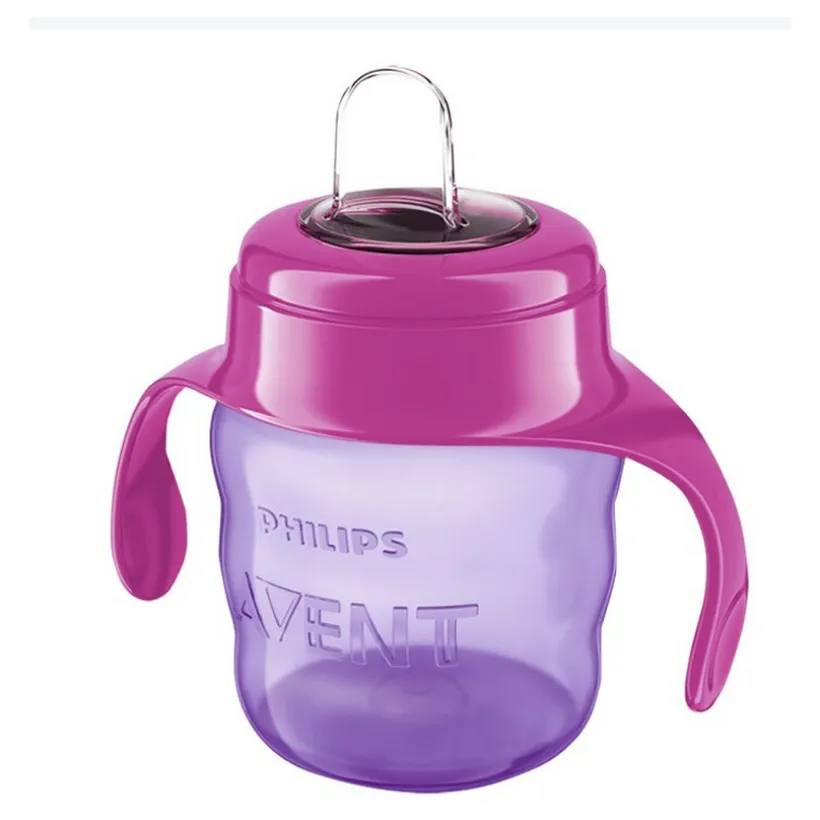 Oefenbeker lekvrij +6m 200ml - Roze/paars