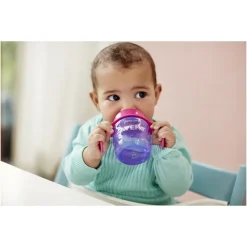 Oefenbeker lekvrij +6m 200ml - Roze/paars