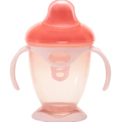 Oefenbeker met handvatten 180 ml roze