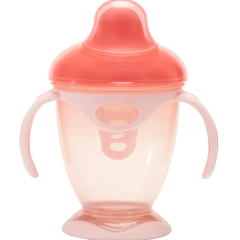 Oefenbeker met handvatten 180 ml roze