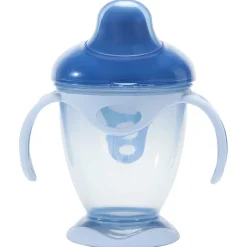 Oefenbeker met handvatten 180 ml blauw