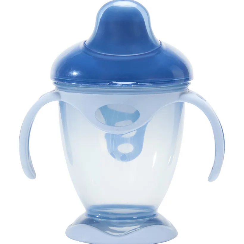 Oefenbeker met handvatten 180 ml blauw