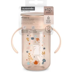 Oefenbeker 360° 340ml Wonderland Roos