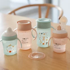 Oefenbeker 360° 340ml Wonderland Roos