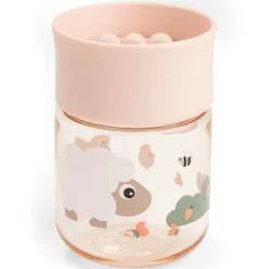 Oefenbeker rand 360° Tiny Farm Roze