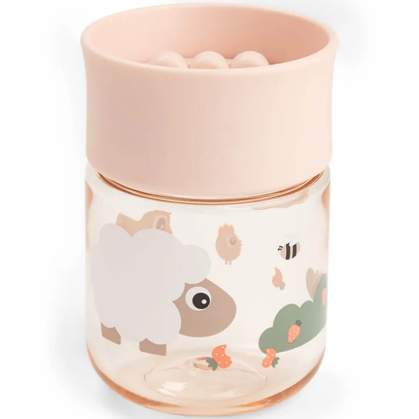 Oefenbeker rand 360° Tiny Farm Roze