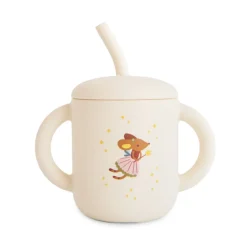 Oefenbeker Siliconen met rietje Fairy Mice