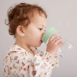 Oefenbeker zonder tuit 240ml Saliegroen 12m+