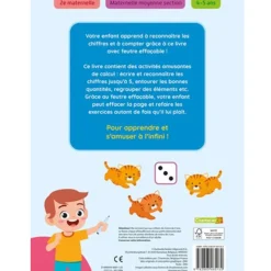 Oefenboek FR - Uitwisbare stift - Eerste rekenoefenboek - 4jaar+