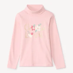 Ondertrui met coltrui en fantasieprint meisjes