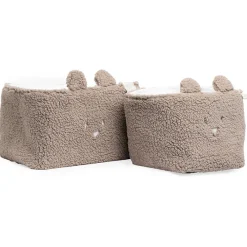 Opbergmanden 2PCS Bear Chocolate