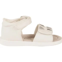 Open sandalen met klittenband en hartjes voor meisjesbaby