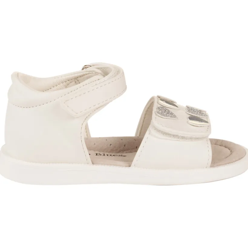 Open sandalen met klittenband en hartjes voor meisjesbaby