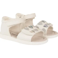 Open sandalen met klittenband en hartjes voor meisjesbaby