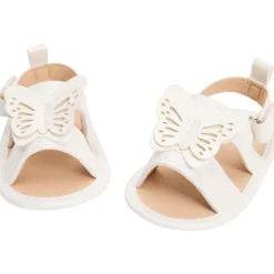 Open sandalen met klittenband en vlinderprint meisjes